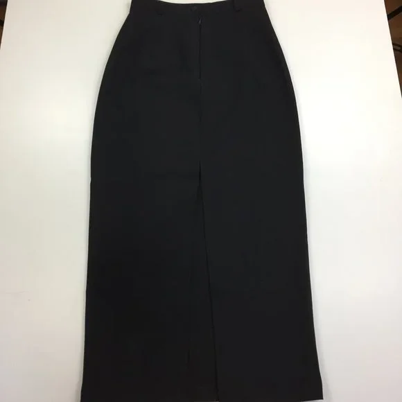 D&G DOLCE & GABBANA Basic Italy Black High Slit Front Skirt - Picture 6 of 16